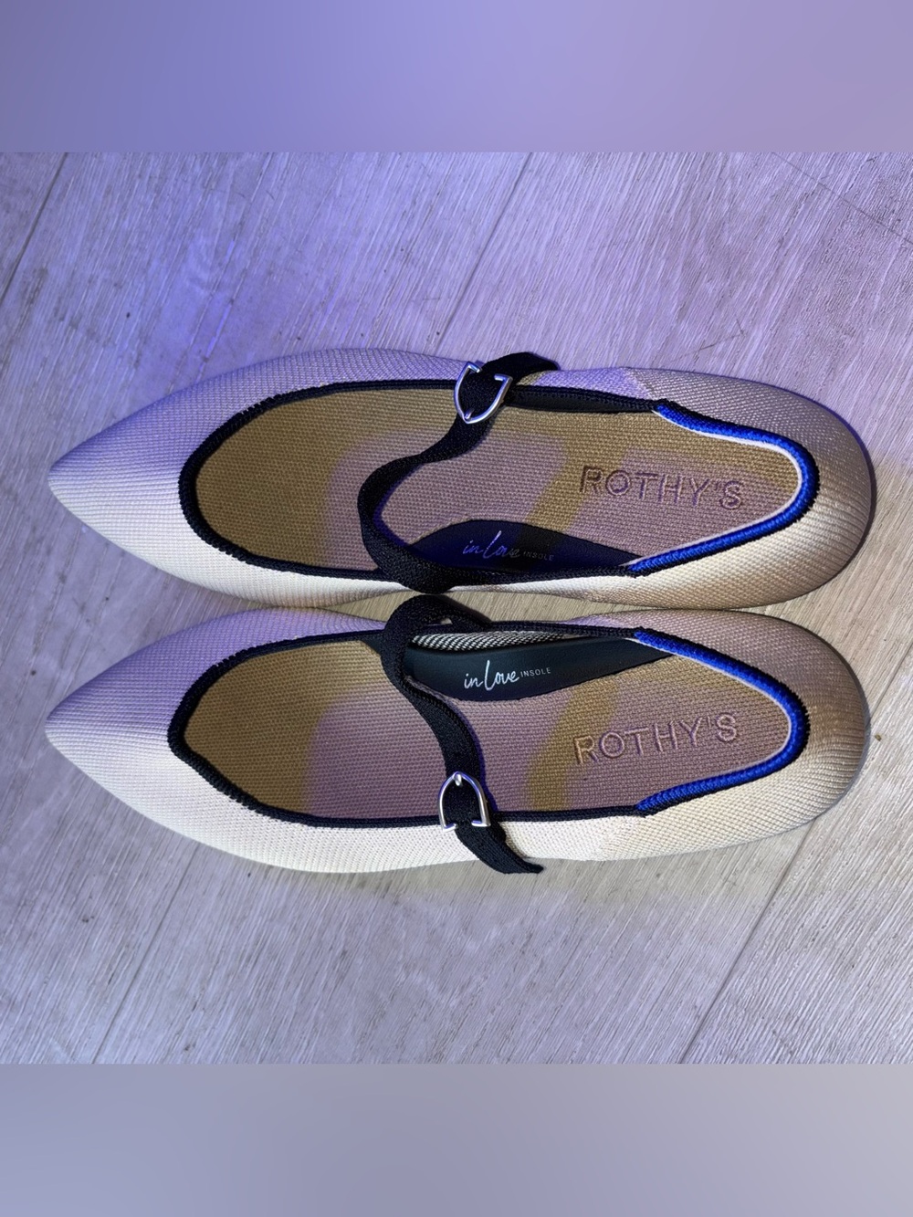 Rothy's Tan Mary Jane Flats 7.5 - Picture 6 of 7